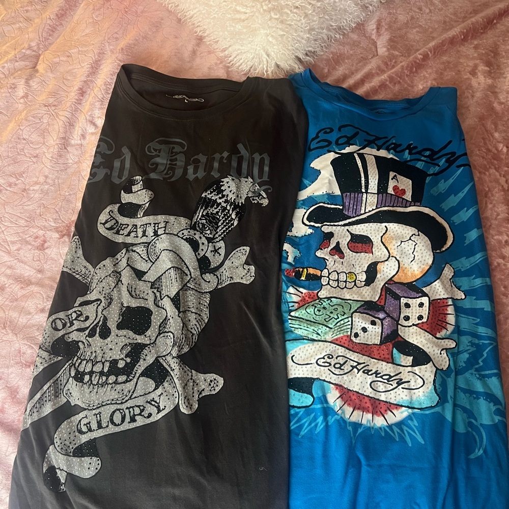 Ed Hardy Tee Shirt DUO